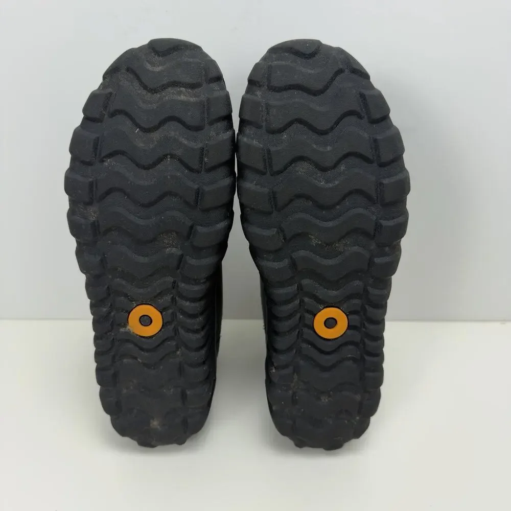 Bogs Boots Men's 8 Black Casual Chelsea Leather Waterproof Snow Rugged